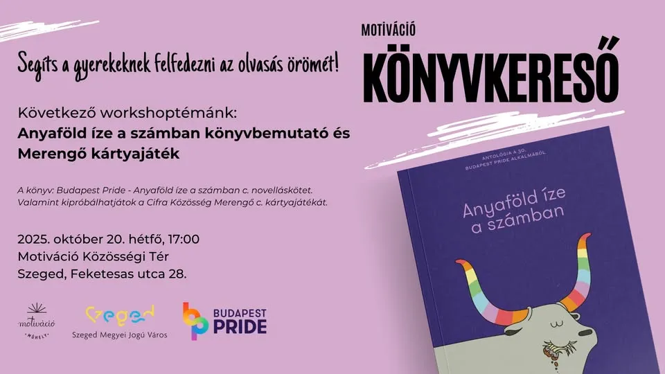 Motiváció Könyvkereső - Anyaföld íze a számban könyvbemutató és Merengő kártyajáték